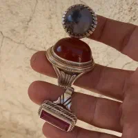 انگشتر نقره شجر  یاقوت  عقیق|جواهرات|کرمانشاه, |دیوار