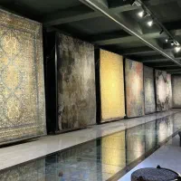 فرش مهستان یزد با تنوع سایزبندی/کد۶۵۶۵کرم