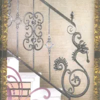 نرده فرفورژه با رنگ کوره|مصالح و تجهیزات ساختمان|یزد, |دیوار