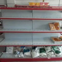 قفسه از جنس استیل البرز کاملا سالم محکم تمیز و نو