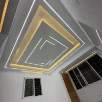 اجرای کناف و سقف کاذب،(۶۰×۶۰)pvc تی وی و لاین نوری|خدمات پیشه و مهارت|دزفول, |دیوار