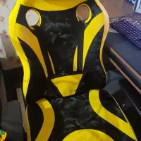 صندلی گیمینگ طرح چیریکی زردو مشکی بسیار کم کارکرد