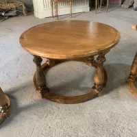 جلو مبلی و عسلی تمام چوب