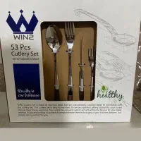 سرویس قاشق چنگال نو آکبند ۱۲ نفره و ۵۳ پارچه