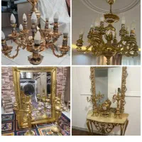 اینه شمعدان مس برنج برنز لوستر/سمساری اسلامشهر
