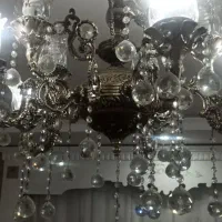 لوستر‌برنجی‌5شاخه10شعله|لوستر و چراغ آویز|مشهد, انقلاب|دیوار