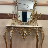 آینه و شمعدان برنز