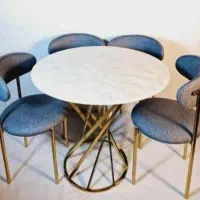 صندلی نهار خوری برنز واستیل بسیار شیک نصف قیمت|مبلمان خانگی و میز عسلی|خوی, |دیوار