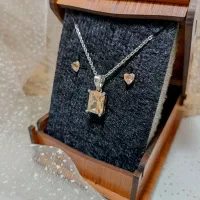 نیم ست نقره جواهری
