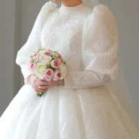 لباس عروس شاین کریستال دوزی شده