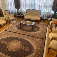 مبلمان کلاسیک فرانسوی تشک دوبل با ناهارخوری