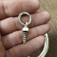 دستبند پالهنگ نقره صفوی لولا دار عتیقه موزه ای|کلکسیون اشیاء عتیقه|تهران, باغ خزانه|دیوار