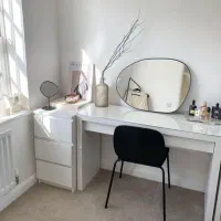 ست تخت خواب و میزدراور دخترانه مینیمال کد94|تخت و سرویس خواب|همدان, |دیوار