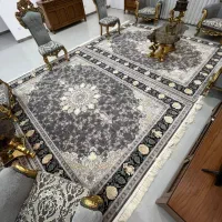 فرش۹متری برندپازیریک تبریزتمام نخ گلبرجسه نوآکبند