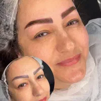 فیبروز ترمیم تتو ابرو بدرنگ بد فرم بدون ریموو 1550
