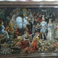 تابلو فرش تاج گذاری ملکه