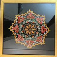 تابلو رشتیدوزی با نخ ابریشم طبیعی