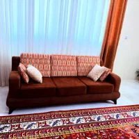 مبل راحتی 7 نفره پارچه ترک قهوه‌ای|مبلمان خانگی و میز عسلی|شیراز, شهرک فرهنگیان|دیوار