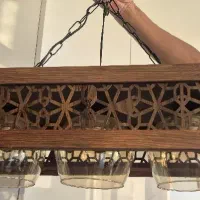 لوستر ۳ لامپ نو اصلا استفاده نشده .