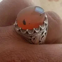 انگشترعقیق یمن لکه دار