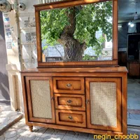میز تی وی/میز تلویزیون/ حصیری سندبلاست|میز تلویزیون|مشهد, طلاب|دیوار