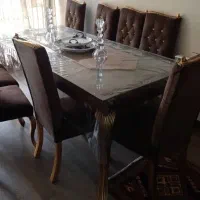 میز ناهار خوری ۸ نفره و مبل هفت نفره