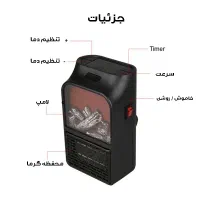 هیتر برقی رومیزی طرح شومینه پرداخت درب منزل