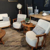 مبل مینی مال لهستانی 7 نفره شرکتی قالب راش گرجستان|مبلمان خانگی و میز عسلی|هشتگرد, هشتگرد قدیم|دیوار
