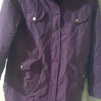 یا پارچه وی کاپشن روی اون جنس خارجی رنگ بنفش