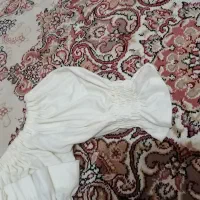 شومیز سفید مجلسی تمام چین|لباس|قم, شاه سید علی|دیوار