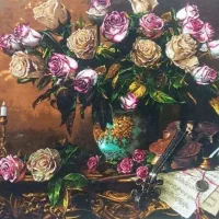 تابلوفرش چله نخ وابریشم|تابلو فرش|نورآباد, |دیوار