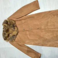 پالتو جیر با دور یقه پوست طبیعی|لباس|تهران, اوین|دیوار