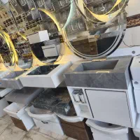 روشویی کابینتی ایینه لمسی باکسی