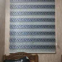 پرده زبرا رنگ آبی|پرده، رانر، رومیزی|شهر ری, شهادت|دیوار