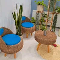 میز و صندلی حصیری و انواع پافر به قیمت تولیدی|میز و صندلی غذاخوری|تهران, هفده شهریور|دیوار