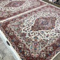 (فرش فرزین)دو تخته۹متری خطیبی۳۰رج مرینوس گل ابریشم|فرش|تبریز, |دیوار