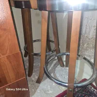 صندلی اپن استیل وچوب|صندلی و نیمکت|قزوین, |دیوار