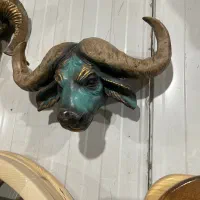 مجسمه کله گاو و بوفالو|مجسمه، تندیس، ماکت|قدس, شهر‌قدس|دیوار