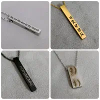 گردنبنداستیل با بهترین کیفیت با حک دلخواه شما