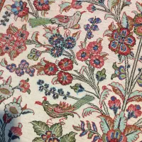 فرش دستبافت تمام ابریشم ۱/۵ متری