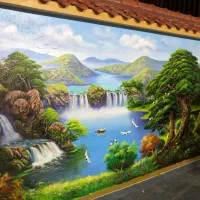 گچبری پیش ساخته میکروسمنت پتینه گچ سمنان نقاشی|خدمات پیشه و مهارت|کیش, |دیوار