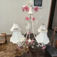 لوستر پنج شاخه گلدار اوکیا