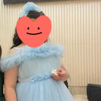 لباس تور آبی خوش رنگ