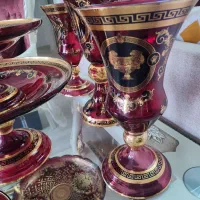 کریستال دکوری دوپوست اناری ورساچه نو جهیزیه|صنایع دستی و سایر لوازم تزئینی|تهران, پونک|دیوار