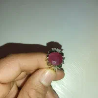 انگشتر نقره دستساز یاقوت سرخ