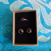گوشواره و انگشتر نقره