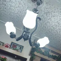 دوعدد لوستر سه شاخه