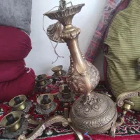 لوستر عتیقه زیبا برنجی