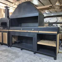 باربیکیو همراه فر پیتزا