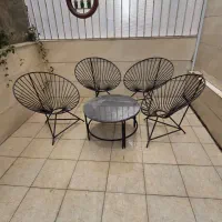 میز و صندلی فلزی|میز و صندلی غذاخوری|اسلامشهر, شهرک سعیدیه|دیوار